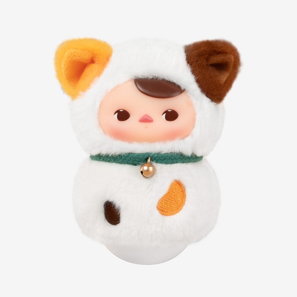 Popmart PUCKY Roly-Poly Lucky Kitty Series-Vinyl Plush Calico - Sealed Box